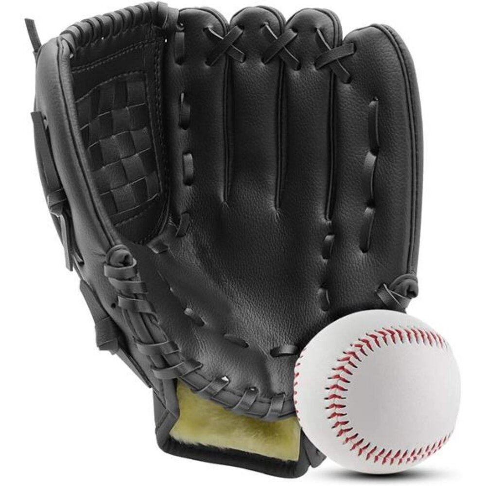 Baseball Glove and Ball Set for Kids Youth Adult, Softball Glove 10.5'''